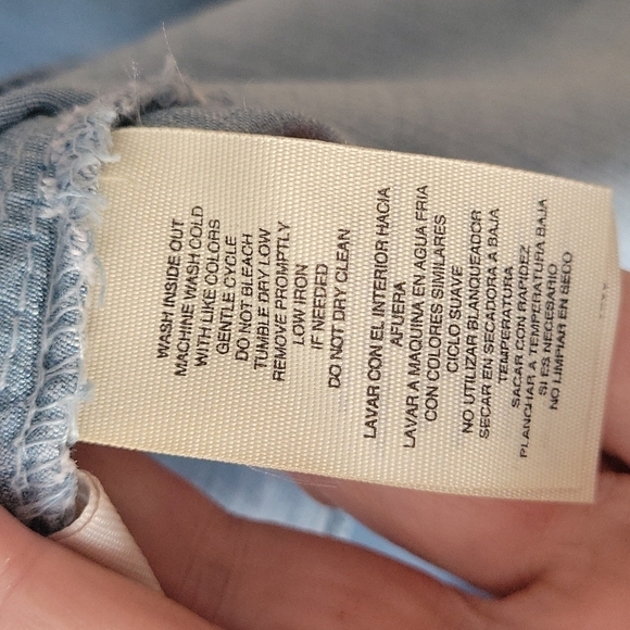 NEW! RACHAEL RACHAEL ROY Curvy Collection Sleeveless Chambray Dress 3X. - Picture 8 of 8